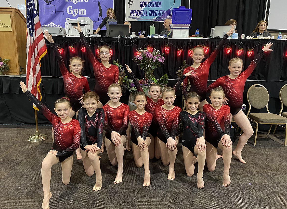 (Photo courtesy of CHANTEL WHITLEY)
S.T.E.P.'s silver team took third at the event. Front row (from left):
Sophia Augustine, Israel McLaughlin, Nevaeh Therrien, Reece Liermann, Alyssa Gardner, Lilyana Therrien, Asypynn Duquette and Jailyn Weber. Standing in the back row (from left): Blaire Jenkins, Alyssa Morton, Lydia Babcock and Emily Babcock.