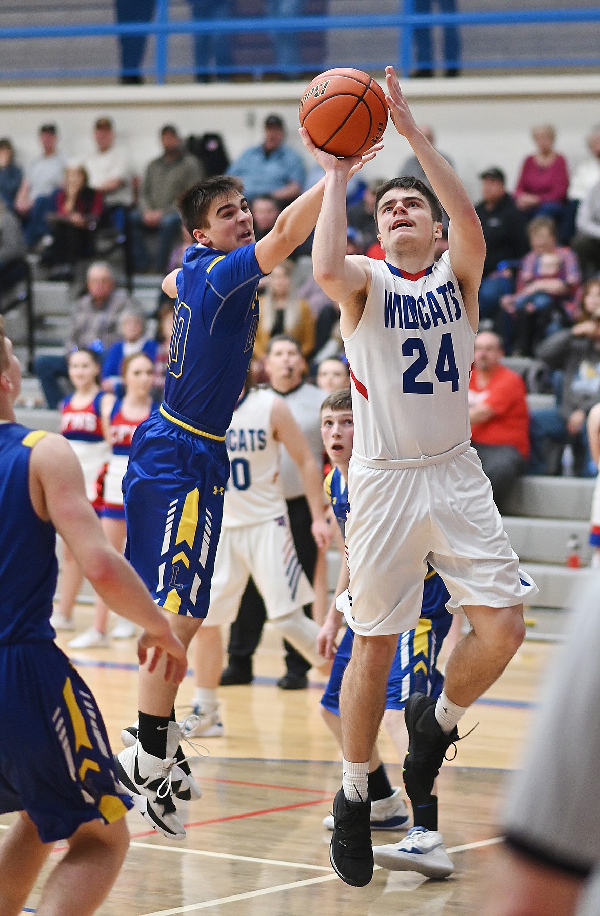 Dillon Shipp with a shot against Libby. (Chris Peterson photos)