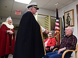 Carnival royalty honors couple at Vets' Home