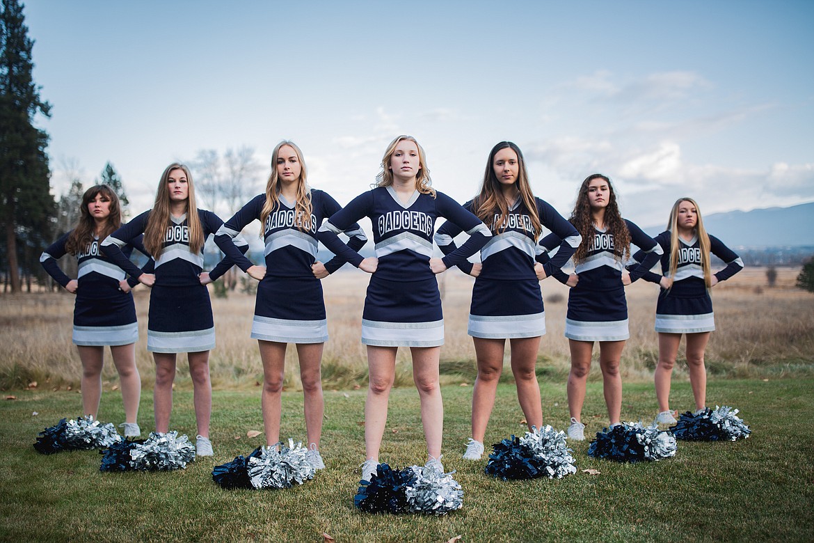 COURTESY PHOTO 
The Badger cheerleaders compete this weekend at the River City Rally.