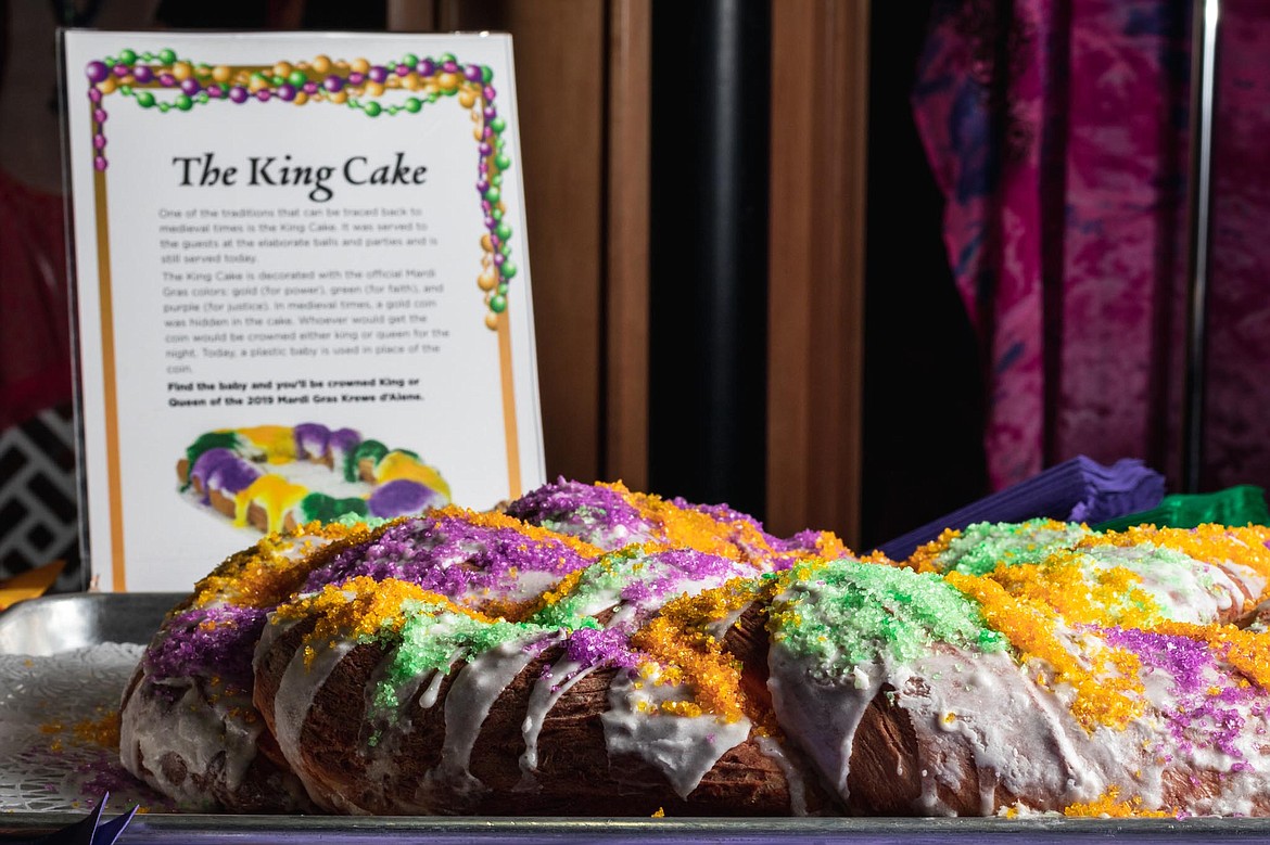 Courtesy photo
In Mardi Gras tradition, those who find the baby in the king cake will be granted luck and prosperity.