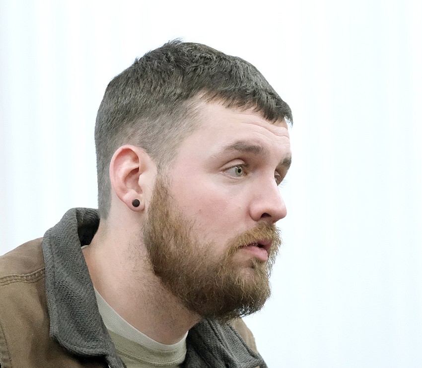 Chase Adam Price arraignment, Monday, Feb. 24, 2020. (Photo by Paul Sievers)