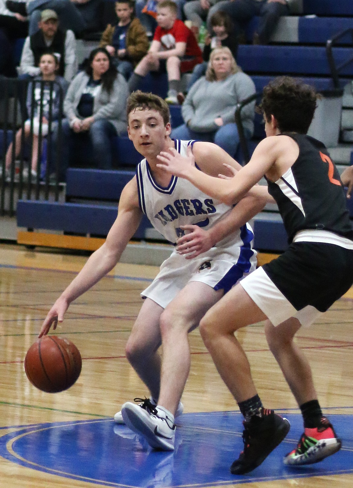 Photo by MANDI BATEMAN 
Matt Morgan drives past a defender during last Satrurday&#146;s game.