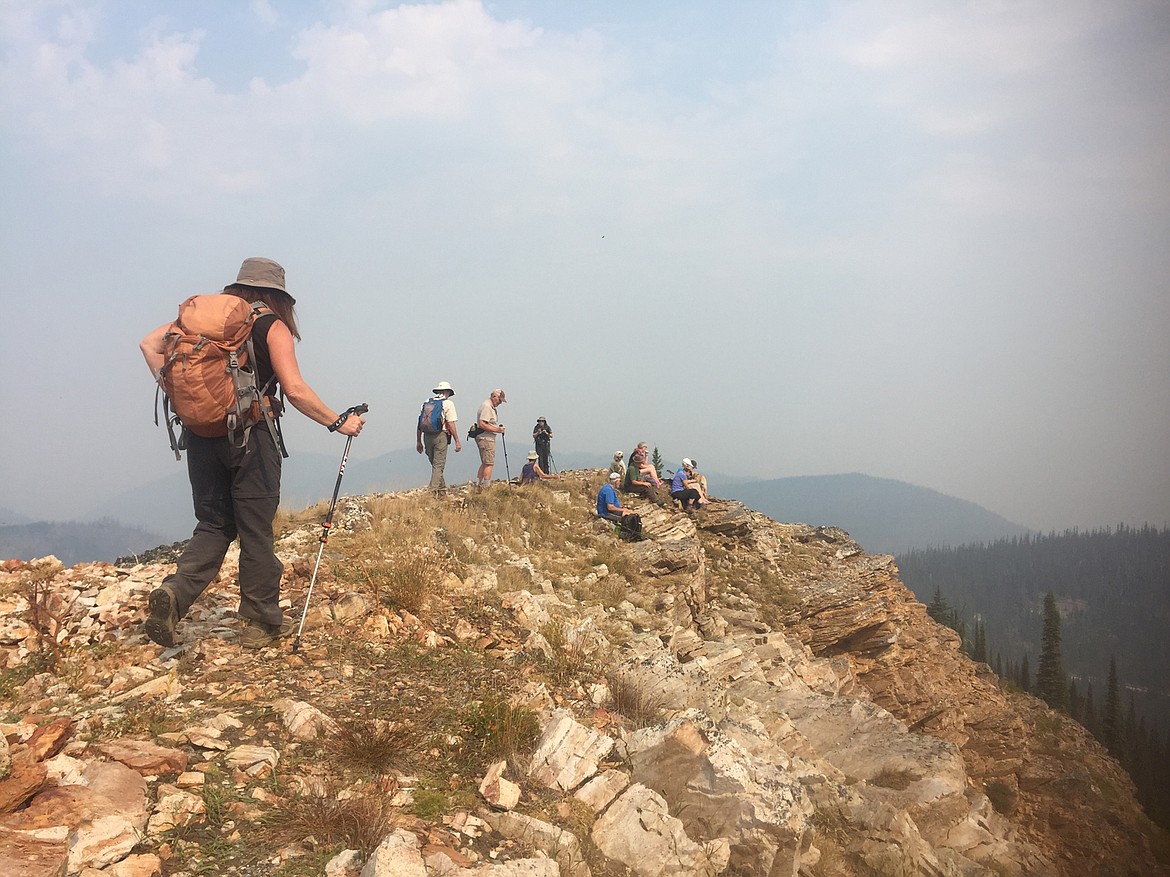 Most summers, one can see mountain ranges in all directions from the top of Schley Mountain west of Alberton. Forest fire smoke obscured the views in 2017. (Photo courtesy Bert Lindler)