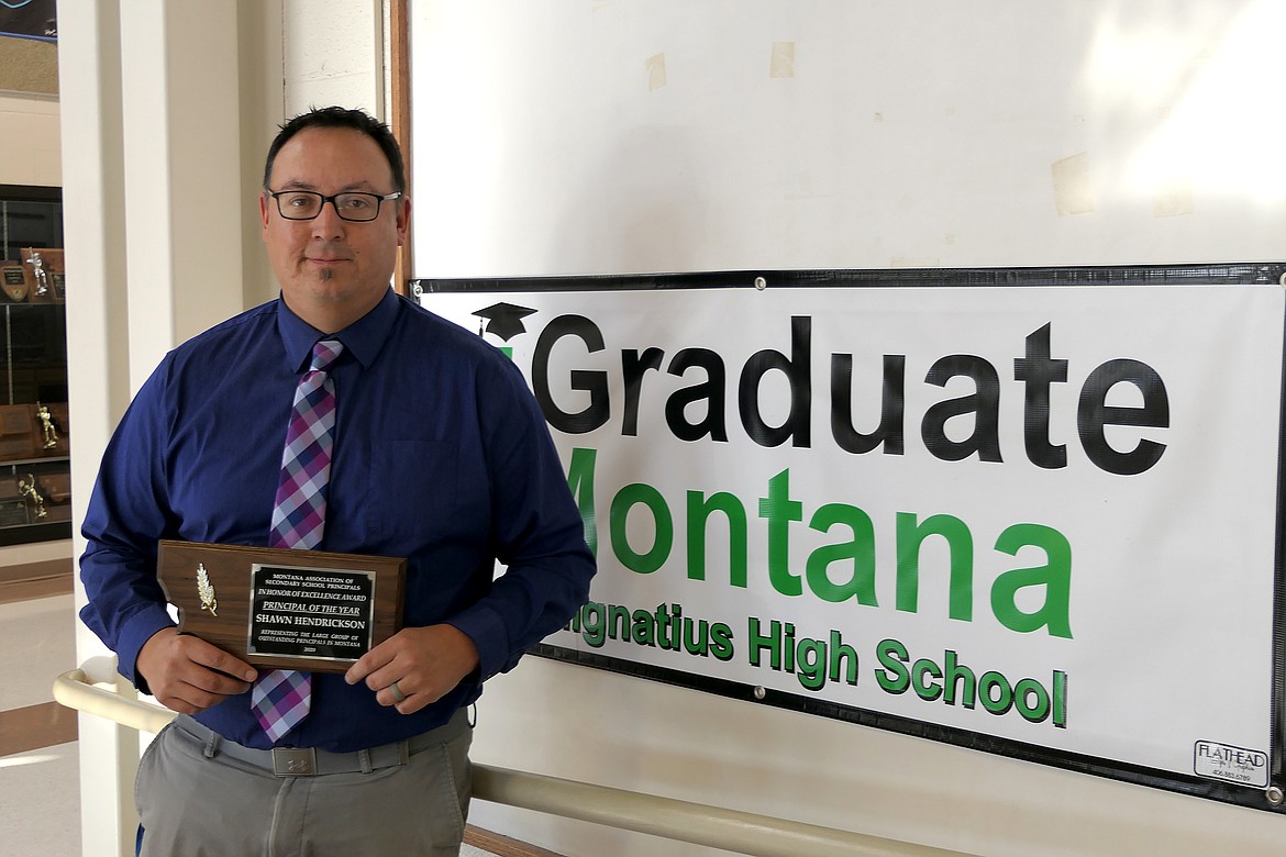 St. Ignatius High School and Middle School Principal Shawn Hendrickson was awarded Principal of the Year by School Administrators of Montana. The graduation rate at St. Ignatius is over 90%.