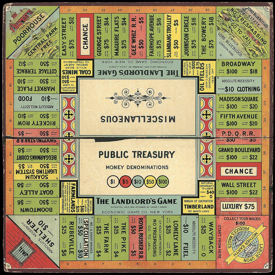 GOOGLE IMAGES
The original Monopoly game was called The Landlord&#146;s Game.