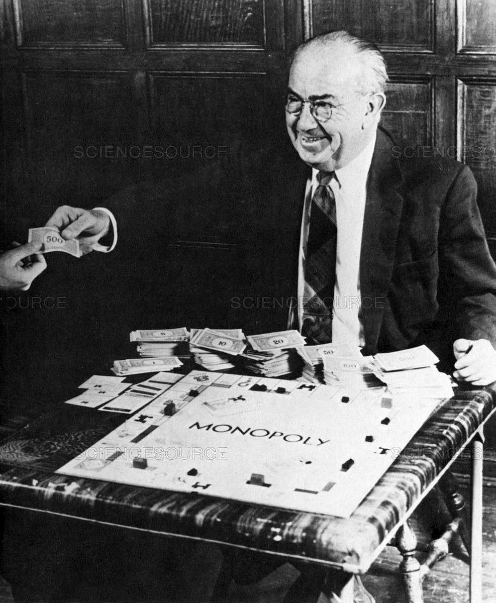 NEW YORK PUBLIC LIBRARY/SCIENCE SOURCE
Charles Brace Darrow (1889-1967), American best known as the claimed inventor of Monopoly.