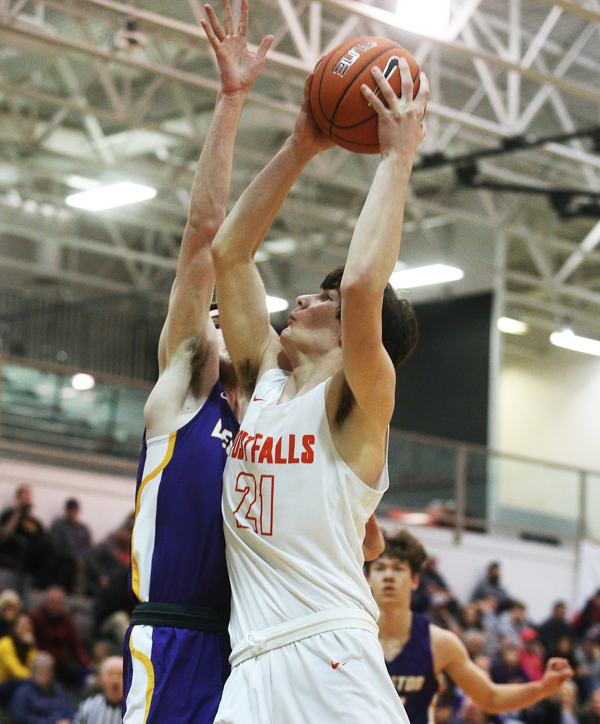 James Lee goes for a layup last Wednesday against Lewiston.