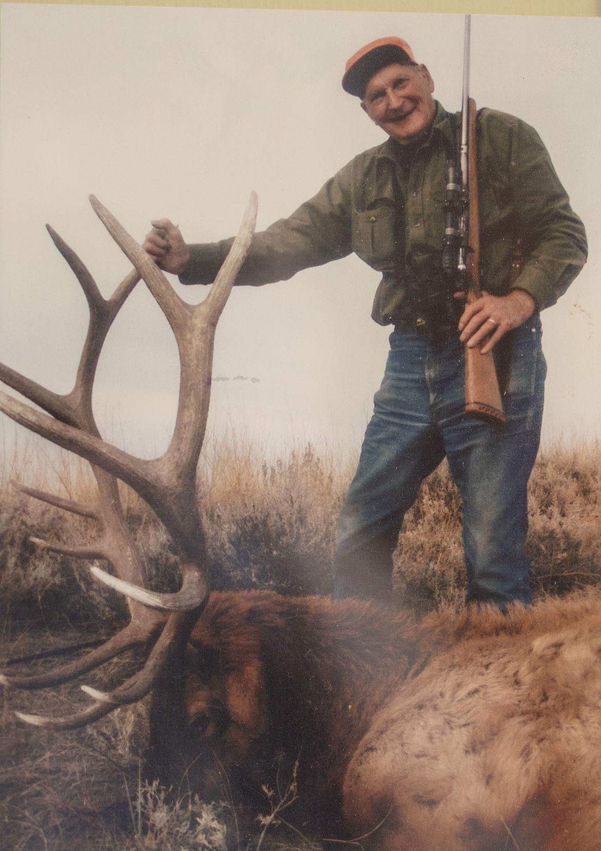 McVay with his big bull in 2008 he shot at age 88.