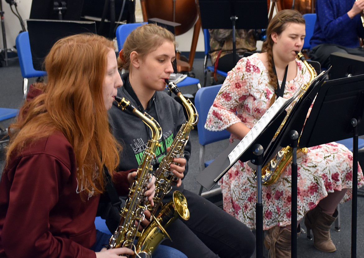 The Libby High School Band, along with the high school choir, will perform a free concert in advance of the district festival competition in April. (Duncan Adams/The Western News)