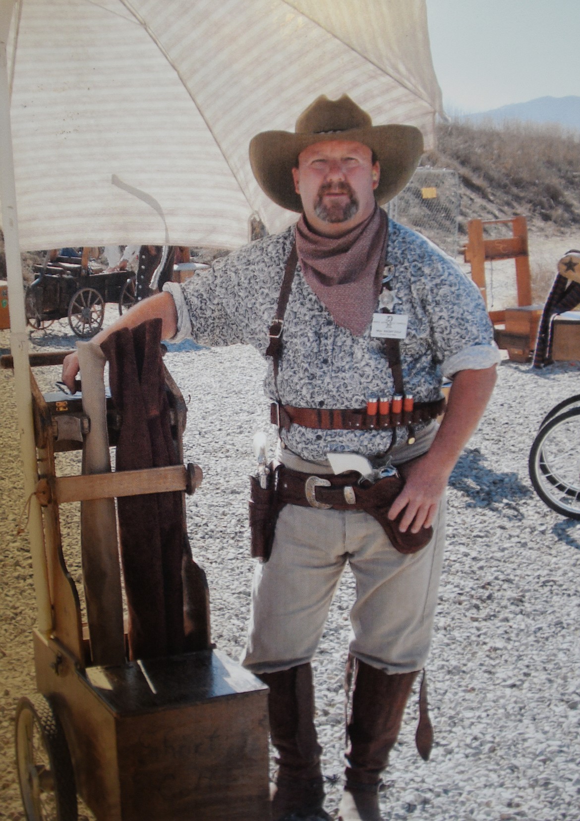 Richard Cheney is shown during his days as a cowboy action shooter. (Photo provided)