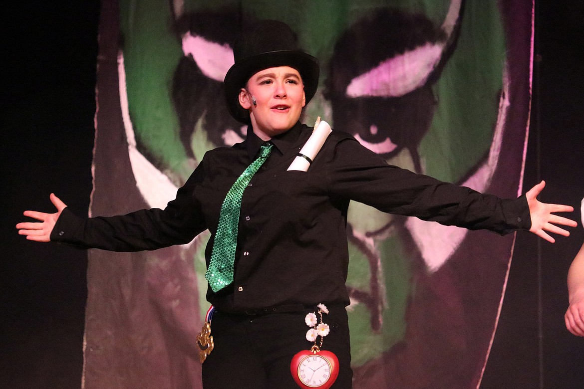 The Wizard of Oz (Grace Cincis) takes the stage. (Kate Daniels photo)