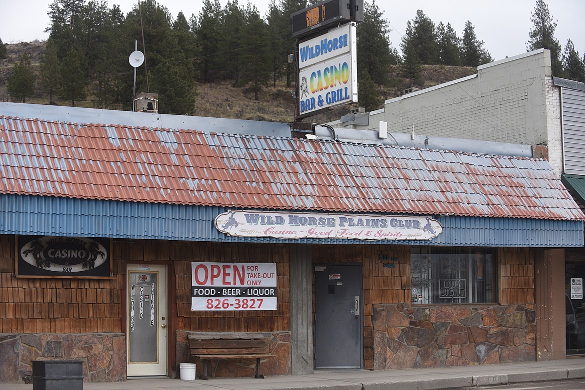 The Wild Horse Club in Plains is serving food and beverage out of its back door because such establishments are closed by order of Montana Governor Steve Bullock in an effort to prevent the spread of the COVID-19 virus. (Scott Shindledecker/Valley Press)