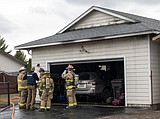Firefighters quickly knock down Columbia Falls house fire