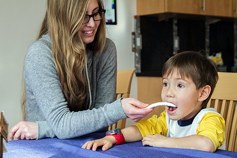 &lt;p&gt;This handout photo provided by University of Colorado, Boulder, taken Dec. 20, 2013, shows University of Colorado, Boulder, student Karlie Johansen collecting a saliva sample from 3-year-old Anders Todd, as part of a study of sleep patterns in young children.&lt;/p&gt;