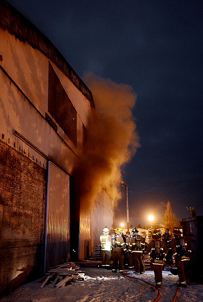 &lt;p&gt;Firefighters from several fire departments responded to Northwest Drywall Thursday near 11 p.m. The smoke billowing from the building was from a delivery truck on fire.&lt;/p&gt;&lt;p&gt;&lt;/p&gt;