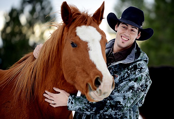 &lt;p&gt;Beau Hill with one of his horses on Thursday, December 20, at his home in Columbia Heights.&lt;/p&gt;