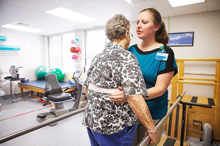 &lt;p&gt;Kristina Bieber, a student in the physical therapy assistant program at Flathead Valley Community College, helps Marjorie Desch with physical therapy exercises Dec. 20 at Brendan House in Kalispell. Bieber spent four weeks at Brendan House gaining clinical experience for the program.(Patrick Cote/Daily Inter Lake).&lt;/p&gt;&lt;p&gt;&lt;/p&gt;