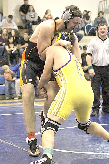 &lt;p&gt;Plains junior Caleb Connolly grapples with an opponet from Polson at the Mission Mountain Classic on Dec. 22.&lt;/p&gt;