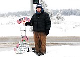 Unflagging determination for street vendor