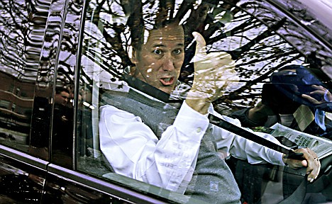 &lt;p&gt;Republican presidential candidate, former Pennsylvania Sen. Rick Santorum gives a thumbs up after after campaigning at the Keene Public Library in Keene, N.H., Friday, Jan. 6, 2012. (AP Photo/Charles Dharapak)&lt;/p&gt;