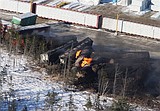 Another crude oil train derails and bursts into flames
