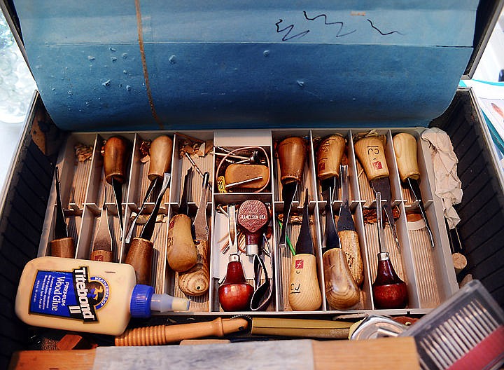 &lt;p&gt;Detail of Clyde Pederson's carving toolbox. (Brenda Ahearn/Daily Inter Lake)&lt;/p&gt;
