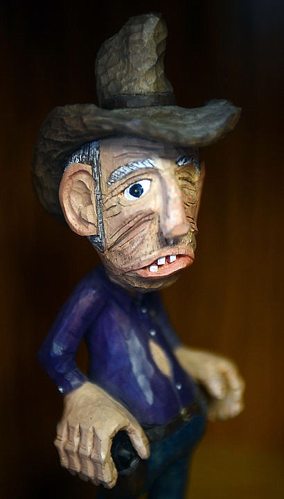 &lt;p&gt;A wooden figurine carved by Clyde Pederson on display in his home on Thursday, December 11, in Kalispell. (Brenda Ahearn/Daily Inter Lake)&lt;/p&gt;