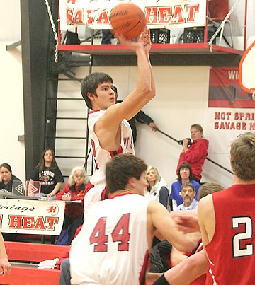 &lt;p&gt;Wyatt Nagy takes a nice shot from inside the paint for a score. Nagy led the Savage Heat in scoring, putting up 12 points total.&lt;/p&gt;