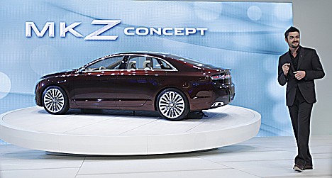 &lt;p&gt;Max Wolff, director of Lincoln Design introduces the Lincoln MKZ concept during the North American International Auto Show in Detroit, Tuesday, Jan. 10, 2012. (AP Photo/Carlos Osorio)&lt;/p&gt;