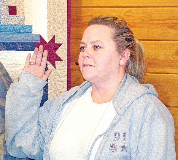 &lt;p&gt;Crystal Denton, who works for the county, also was sworn in.&lt;/p&gt;