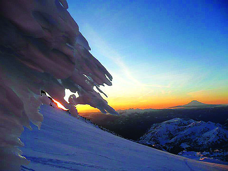 &lt;p&gt;The scenic view during the Mount Rainier climb.&lt;/p&gt;