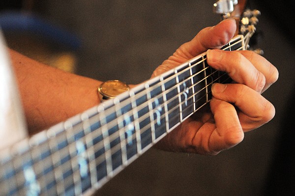 &lt;p&gt;Detail of Jack Gladstone playing at Snoring Hound Studios.&lt;/p&gt;