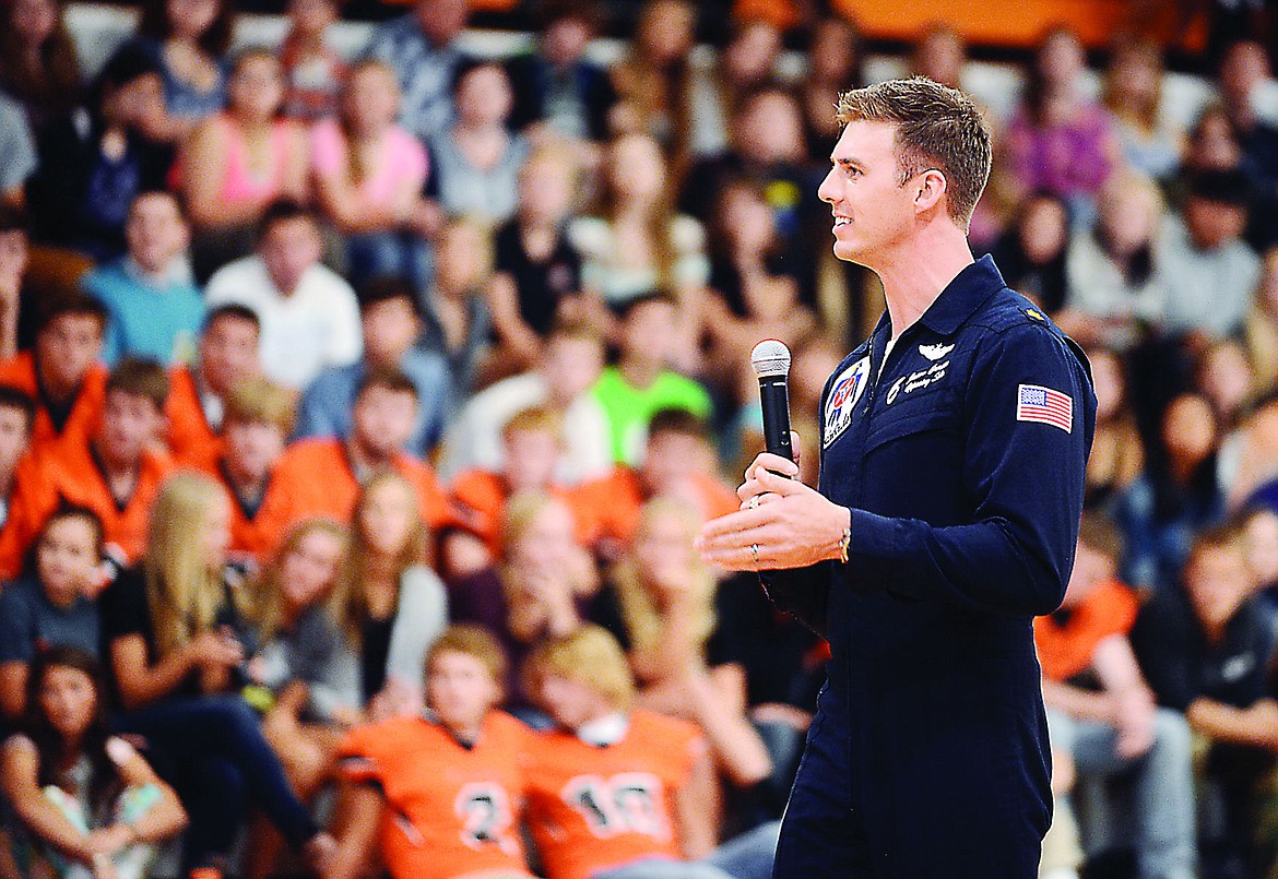 &lt;p&gt;U.S. Air Force Maj. Jason Curtis addresses student Aug. 29, 2014 at Flathead High School. He spoke to students about the importance of having dreams and chasing them, on seeking mentors and asking for help and on setting goals and writing them down. Curtis is a Flathead High School graduate. (Brenda Ahearn file photo/Daily Inter Lake)&lt;/p&gt;