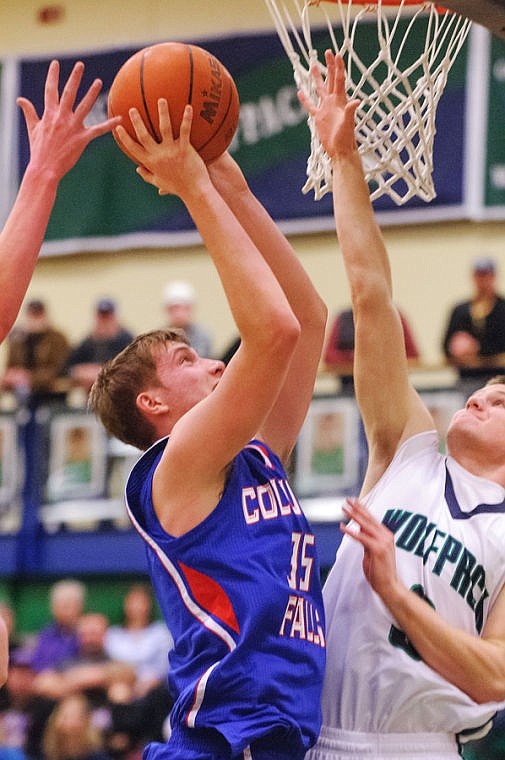 <p>Thursday night during Glacier's matchup against Columbia Falls at Glacier High school. Jan. 16, 2014 in Kalispell, Montana. (Patrick Cote/Daily Inter Lake)</p>