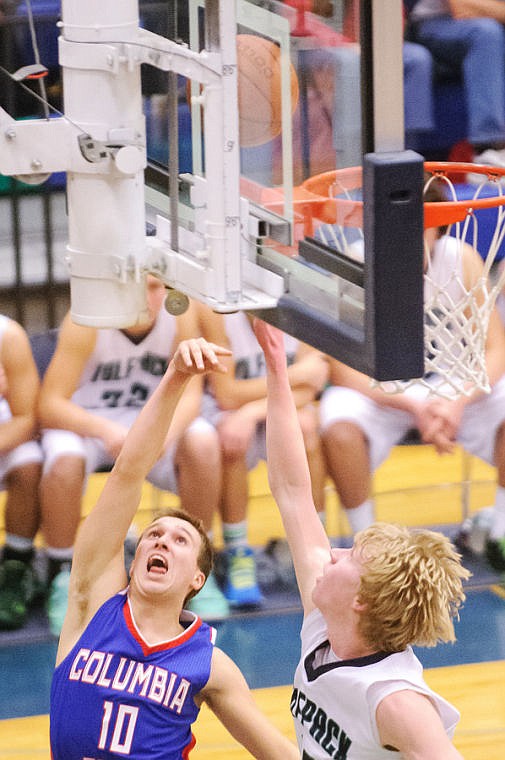 <p>Thursday night during Glacier's matchup against Columbia Falls at Glacier High school. Jan. 16, 2014 in Kalispell, Montana. (Patrick Cote/Daily Inter Lake)</p>