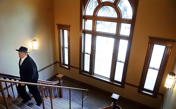 &lt;p&gt;Marc Rold of Kalispell makes his way up the grand staircase from
the second to the third floor at the Flathead County Courthouse
open house and rededication ceremony on Thursday afternoon in
Kalispell.&lt;/p&gt;