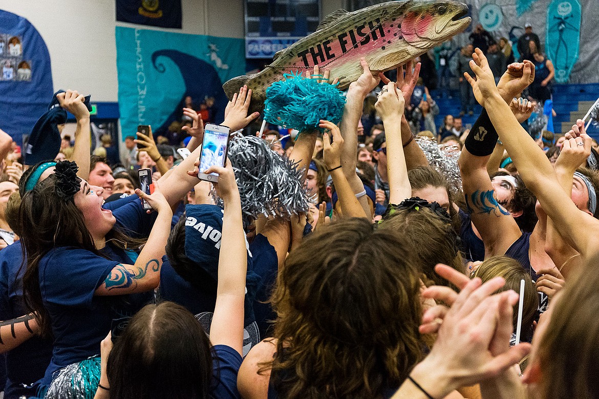 &lt;p&gt;Lake City High students raise &#147;The Fish&#148; while celebrating their spirit victory over Coeur d&#146;Alene High on Friday night.&lt;/p&gt;