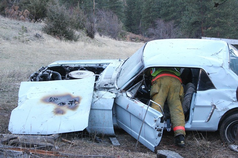 Hot Springs firefighter, Randy Woods responded to the scene of the accident and is looking for fire damage to the vehicle. A witness originally a witness called in claiming that the vehicle was on fire.