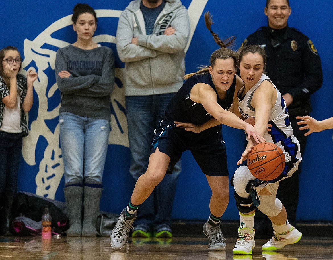 &lt;p&gt;SHAWN GUST/Press Coeur d&#146;Alene High&#146;s Isabella Hollibaugh battles Lake City High&#146;s Bridget Rieken for a loose ball during the second half.&lt;/p&gt;