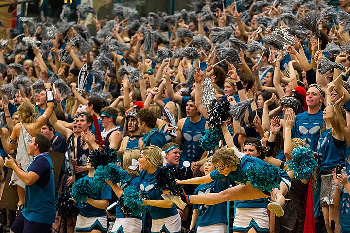 &lt;p&gt;A Lake City cheerleader leaps into the air during Fight for the Fish celebrations.&lt;/p&gt;