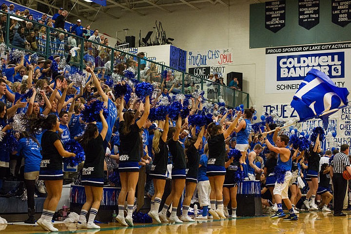 &lt;p&gt;Coeur d'Alene High School students show their school spirit in an attempt to win &quot;The Fish&quot; in the competition against Lake City High School.&lt;/p&gt;