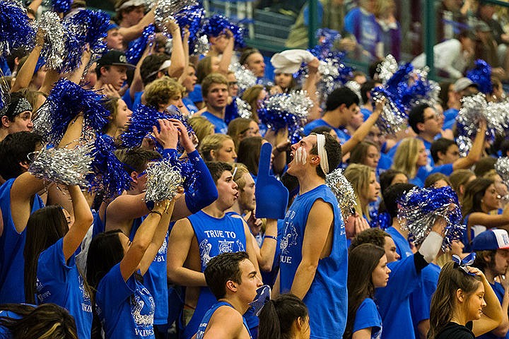 &lt;p&gt;The Coeur d&#146;Alene High student section cheers for the Vikings team during the Fight for the Fish spirit competition.&lt;/p&gt;