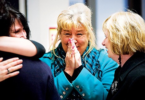 &lt;p&gt;SHAWN GUST/Press file Sherrie Johnson, Adam Johnson&Otilde;s mother, reacts outside the Kootenai County courtroom in January 2010 after a grand jury found attempted murder and aggravated battery charges against her son were dropped.&lt;/p&gt;