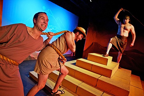 &lt;p&gt;Brandon Montang, left, as Benny Bennet, and Alex Eddy as Phil Bennet, work under the whip of the slave master played by Dan Baumer.&lt;/p&gt;