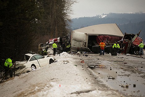 &lt;p&gt;A six-vehicle accident occurred shortly before 9 a.m. near Cocolalla on U.S. Higway 95 on Saturday. A driver from Texas was killed, the Idaho State Police said.&lt;/p&gt;