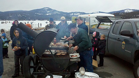 A busy day at Hauser Lake