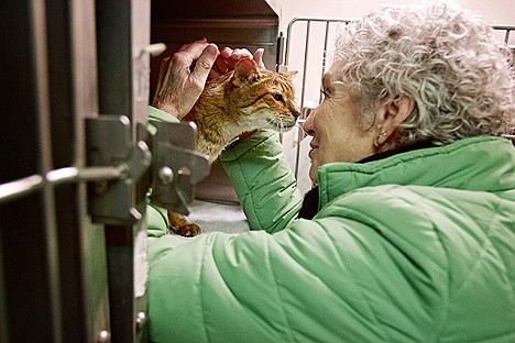 &lt;p&gt;Betty Turner bonds with her cat Neko at the Kootenai Humane Society on Thursday after the pet had been missing the past 14 months.&lt;/p&gt;