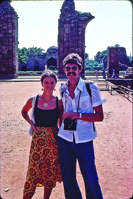 &lt;p&gt;Lee Schatz with Patricia Johnson, who we would later marry, during a trip to India during his travels.&lt;/p&gt;