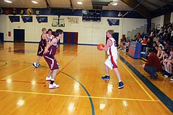 Tanner Coon faces off with Panther defender Jake Thompson. Superior lost to Alberton last week despite coming out in the first quarter, 7-0.